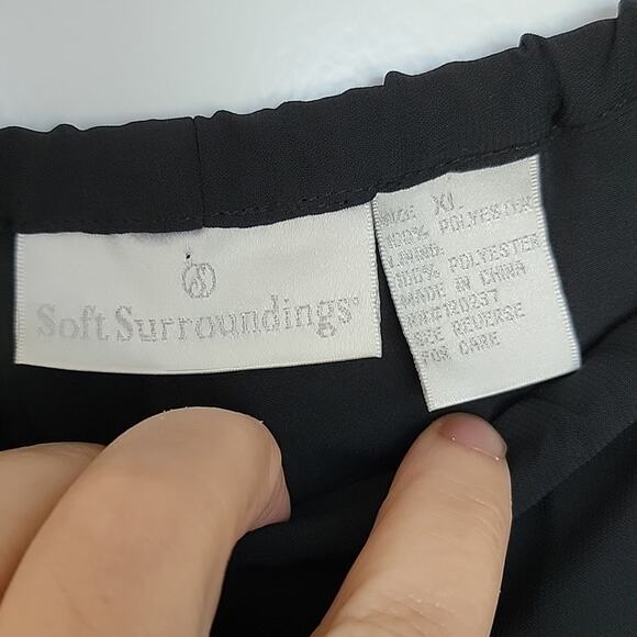 Vintage Soft Surroundings Jeweled Wide Leg Pants, XL - Picture 5 of 8